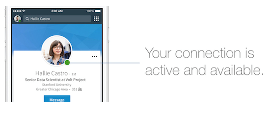 Your connection is active and available.